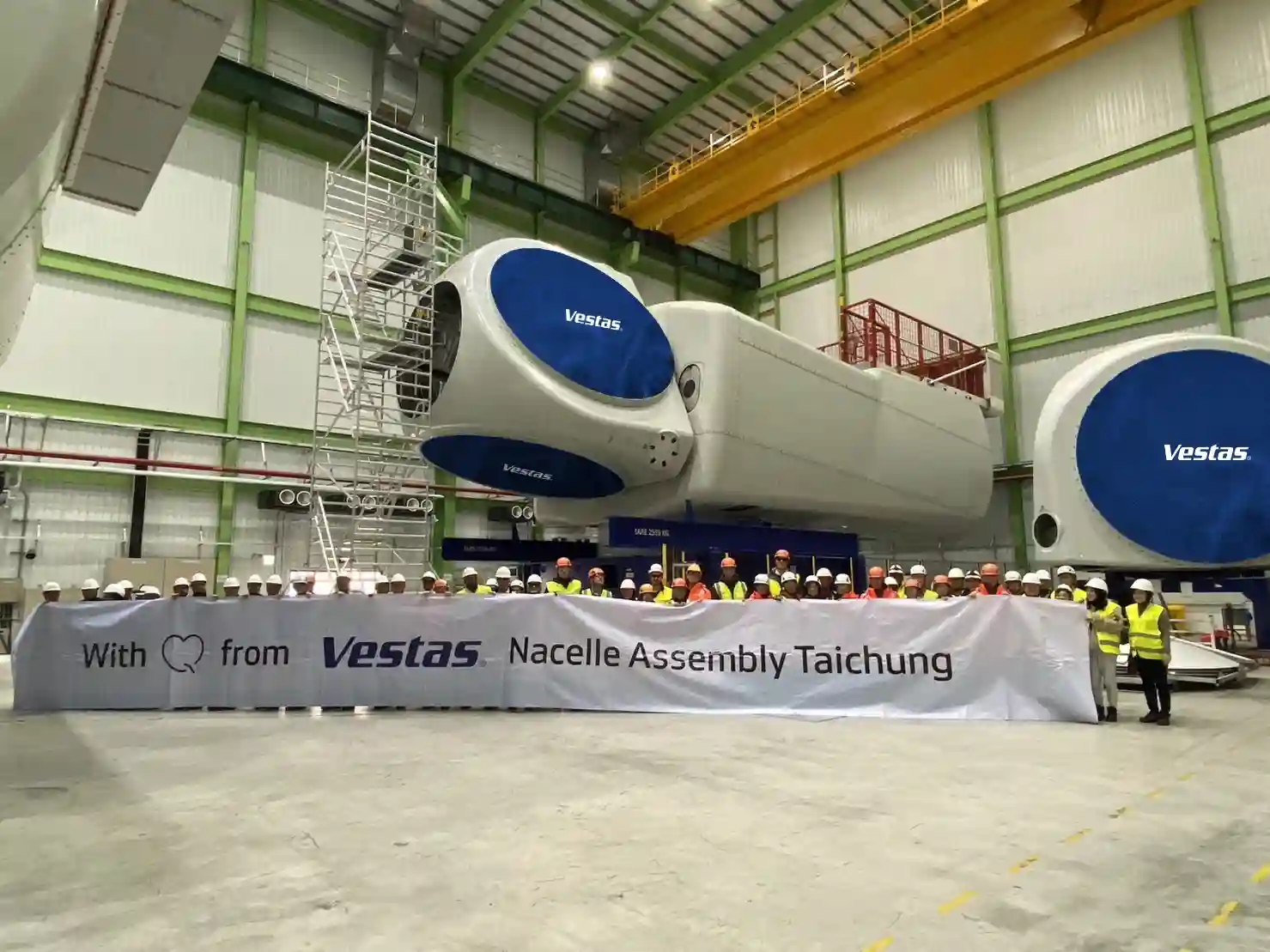 Vestas 於臺灣完成 V174 風機輪轂與機艙安裝及測試工程