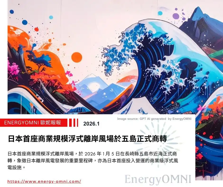 歐妮報報｜日本首座商業規模浮式離岸風場於五島正式商轉