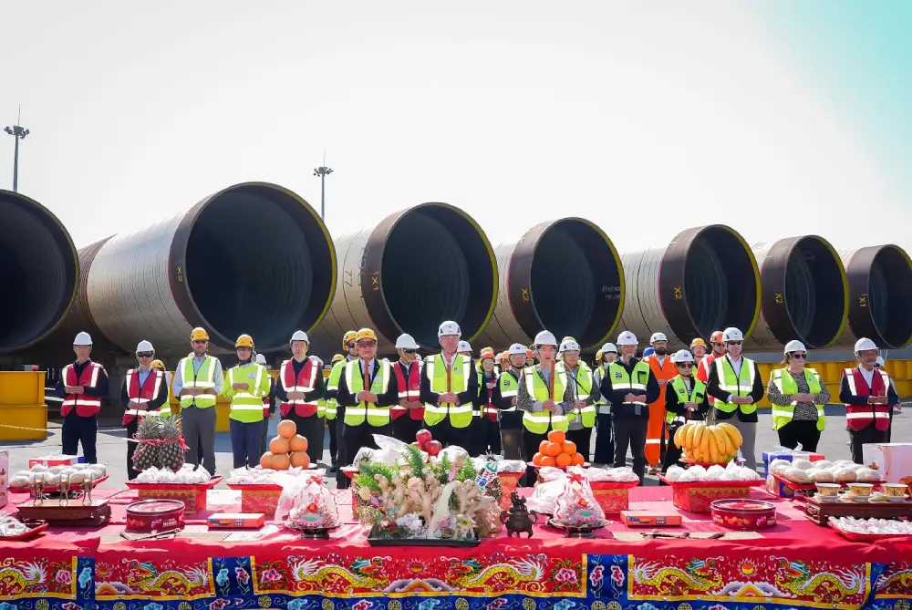 渢妙離岸風場全面展開海上施工