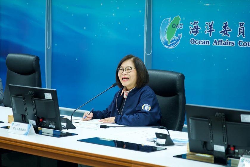 海洋委員會新任主委管碧玲 於 1 月 31 日宣誓就職