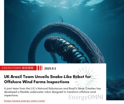 OMNI Features|UK-Brazil Team Unveils Snake-Like Robot for Offshore Wind Farms Inspections